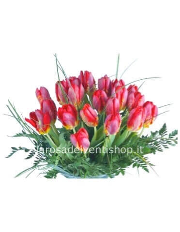 Bouquet di tulipani colore a scelta - scegli tu il prezzo dell'omaggio