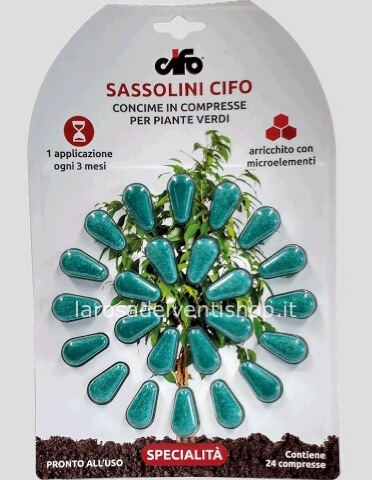 Concime in compresse per piante verdi Cifo - Blister 24 compresse (57,6 g)