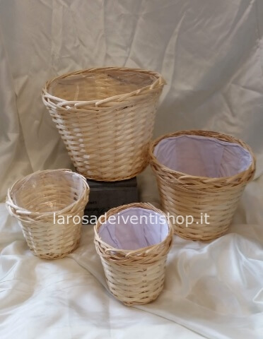 Cesto caspò come in foto dimetro 12 x h 13 cm
