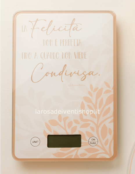 25021R - Bilancia digitale in vetro cuore rosa 12 x 22 x 5 cm - SCATOLA CLASSICA