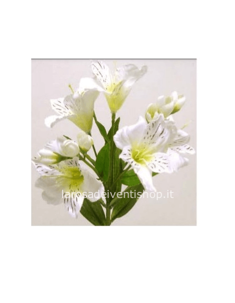 Alstromeria bianca sintetica