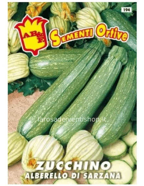 Semi di Zucchino chiaro Alberello di Sarzana - Busta termosaldata dimensioni 12 x 17 cm