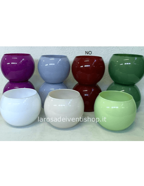 Vaso boccia in vetro colorato