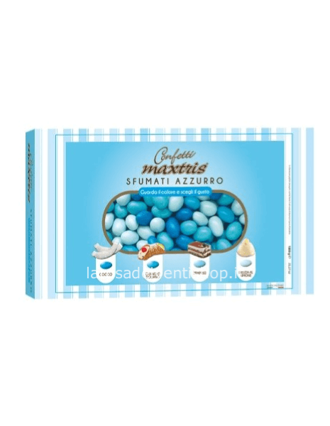 Confetti Maxtris Mix sfumati Azzurro - Scatola 1 kg 