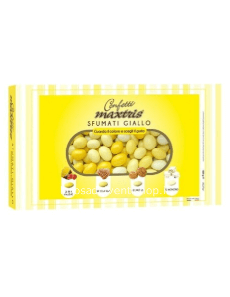 Confetti Maxtris Mix sfumati Giallo - Scatola 1 Kg