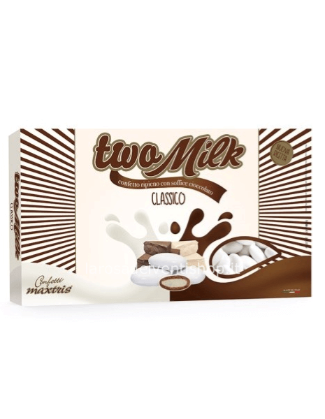 Confetti Two Milk Classico Bianco - Scatola 1 Kg 