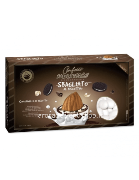 Confetti Maxtris Sbagliato Biscottino Bianchi - Scatola 1 Kg