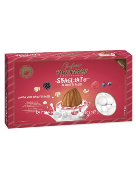 Confetti Maxtris sbagliato Frutti Rossi - Scatola 1 kg