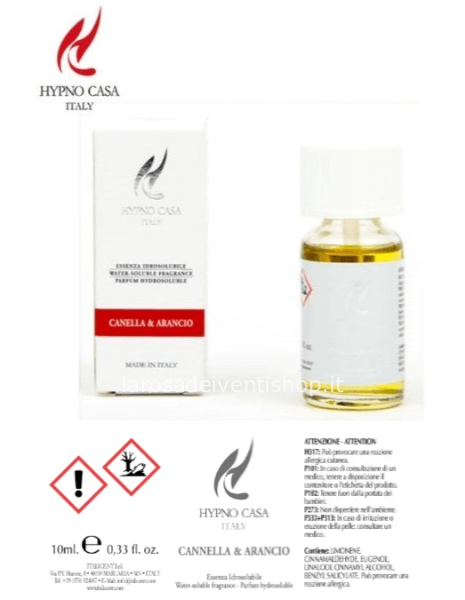 Essenza Idrosolubile Hypno Cannella e Arancio