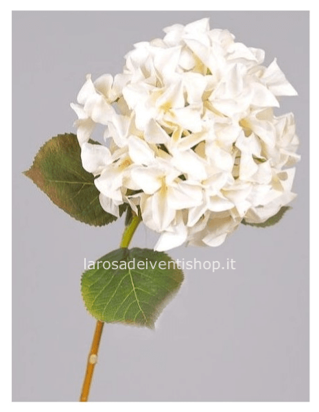 Ortensia colore bianco h 70 cm sintetico