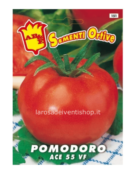 Semi di Pomodoro tondo Liscio (ACE 55 VF) - Busta termosaldata dimensioni 12 x 17 cm.