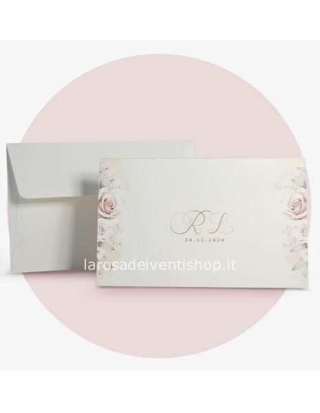 Partecipazione completa di invito e busta F1711 - SENZA MONTAGGIO - ORDINE MINIMO 30 PZ