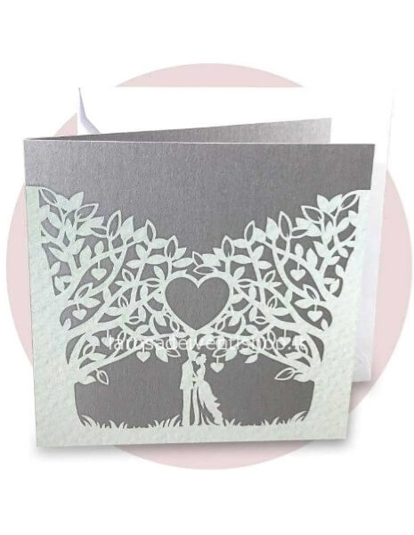 Partecipazione completa di invito e busta F1575 - SENZA MONTAGGIO - ORDINE MINIMO 30 PZ