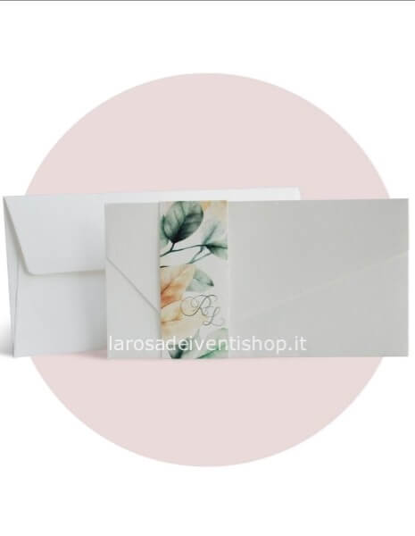 Partecipazione completa di invito e busta F1729 - SENZA MONTAGGIO - ORDINE MINIMO 30 PZ