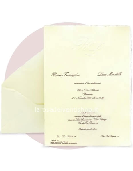 Partecipazione matrimonio DB03