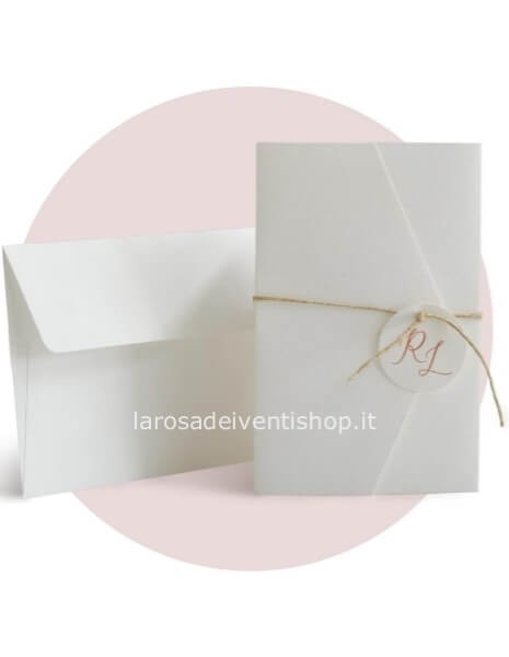 Partecipazione completa di invito e busta F1732 - SENZA MONTAGGIO - ORDINE MINIMO 30 PZ