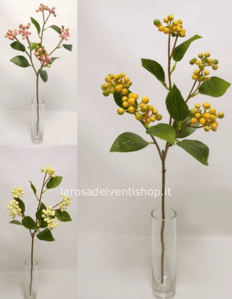 Bacca sintetica h 50 cm - Lilla