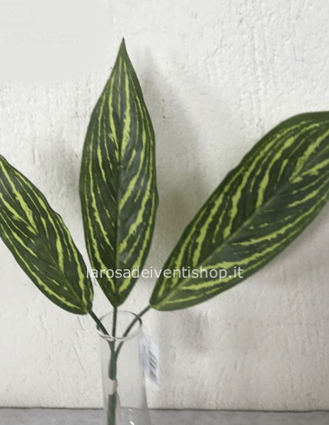 Foglia di lanceolata sintetica piccola mazzolino da 3 pezzi h 30/35 cm 