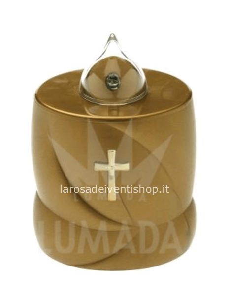 Lumino VDS501 Oro con Croce  365 gg - batterie escluse