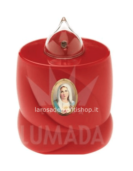 Lumino VDS501 Rosso con Cornice foto Santi 365 gg - batterie escluse