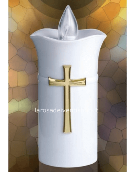 Lumino LPS01 Bianco con Croce 60 gg - 2 batterie incluse