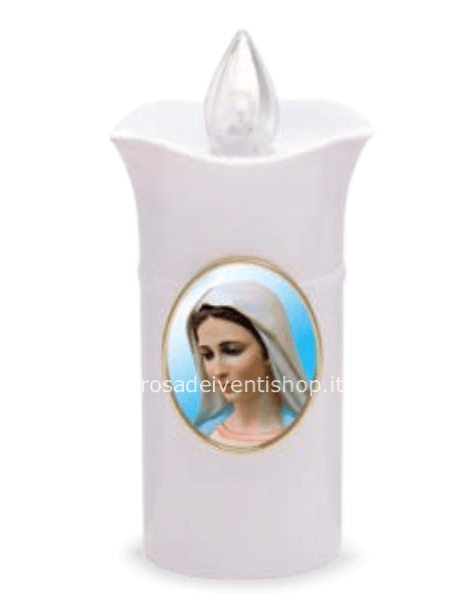 Lumino LPS01 Bianco con Santi 60 gg - 2 batterie incluse