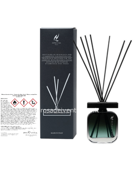 Profumatore “FASCINO MEDITERRANEO” Diffusore a bastoncino, Hypno