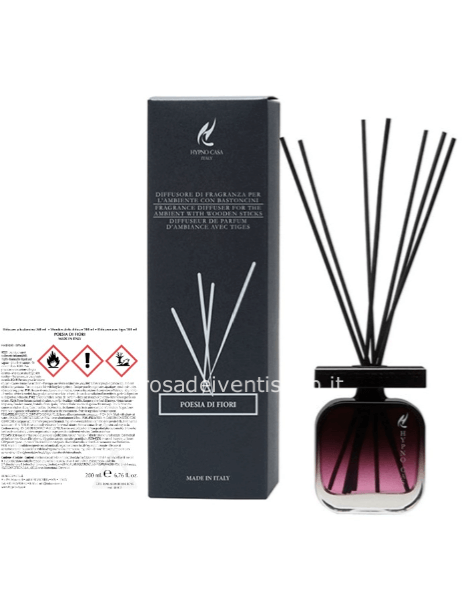 Profumatore “POESIA DI FIORI” Diffusore a bastoncino, Hypno
