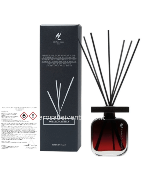 Profumatore “ROSA ROMANTICA” Diffusore a bastoncino, Hypno