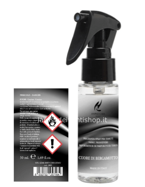 Spray per tessuti “CUORE DI BERGAMOTTO” Hypno 50 ml