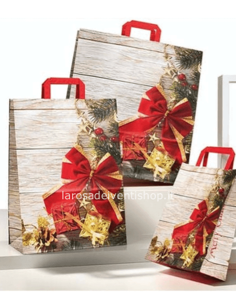 Borsa natalizia dimensioni 27x12xh37 cm