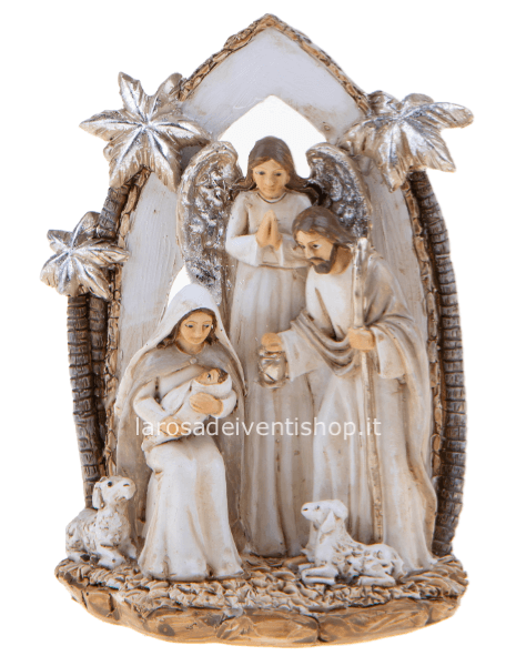 Presepe natività con angelo