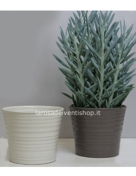 Vaso Colorado grigio chiaro come in foto diametro 15 x h12 cm