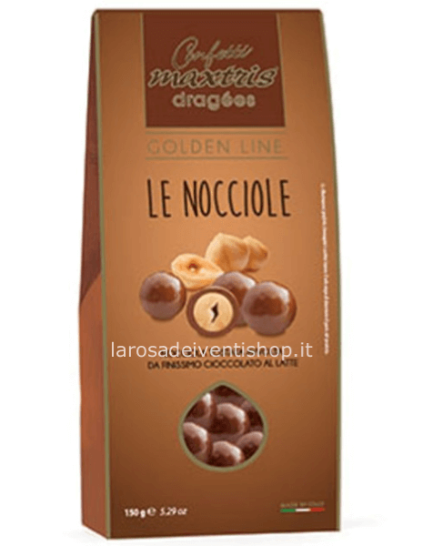 Praline nocciola e cioccolato al latte - Scatola 150 gr