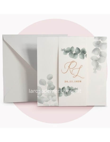 Partecipazione completa di invito e busta F1695 - SENZA MONTAGGIO - ORDINE MINIMO 30 PZ