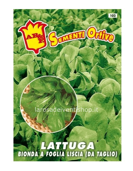 Bustina sementi Lattuga bionda liscia da Taglio