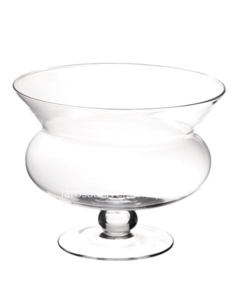 Vaso coppa in vetro sagomata