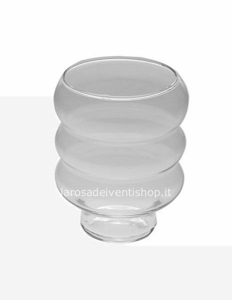 Vaso onde in vetro