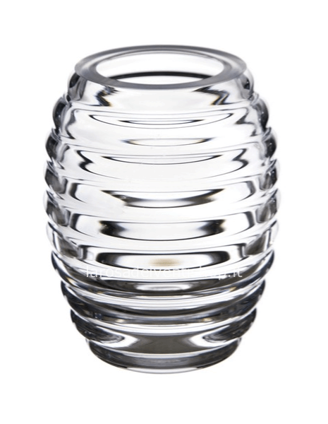 Vaso ondulato in vetro d 9 x h 12 cm