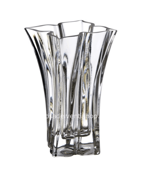 Vaso alto sagomato in vetro d 14 x h 24.5 cm