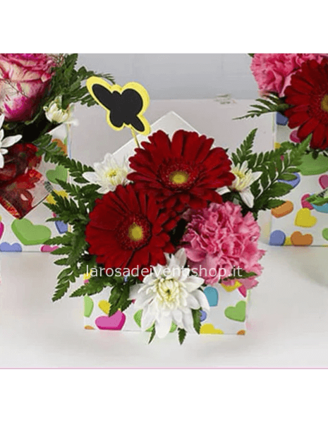 Letterflò con fiori misti