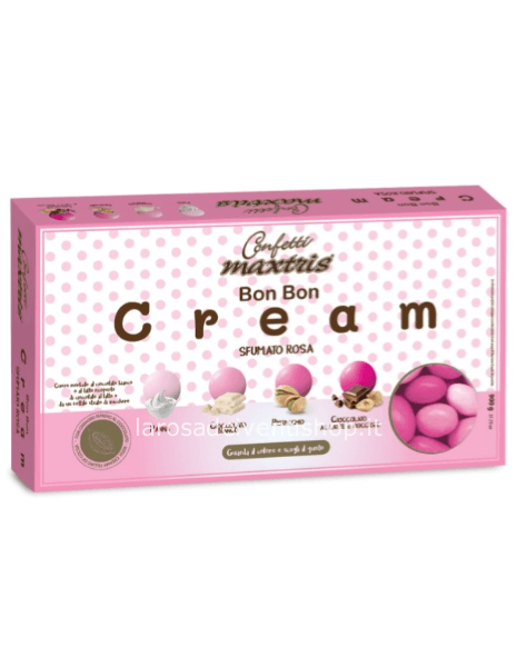 Confetti Maxtris Bon Bon Sfumato Rosa - Scatola 900 gr 