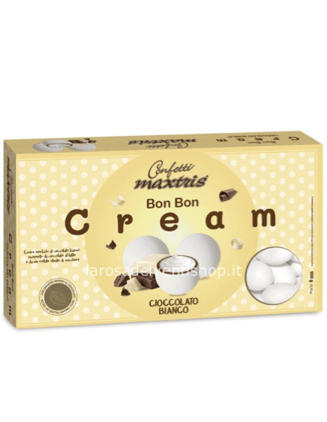 Confetti Maxtris Bon Bon Cioccolato Bianco Bianchi - Scatola 900 gr 