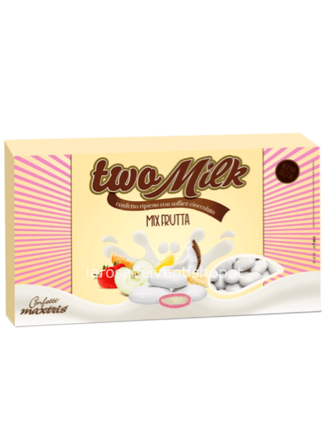 Confetti Two milk mix Frutta Bianchi - Scatola 1 kg
