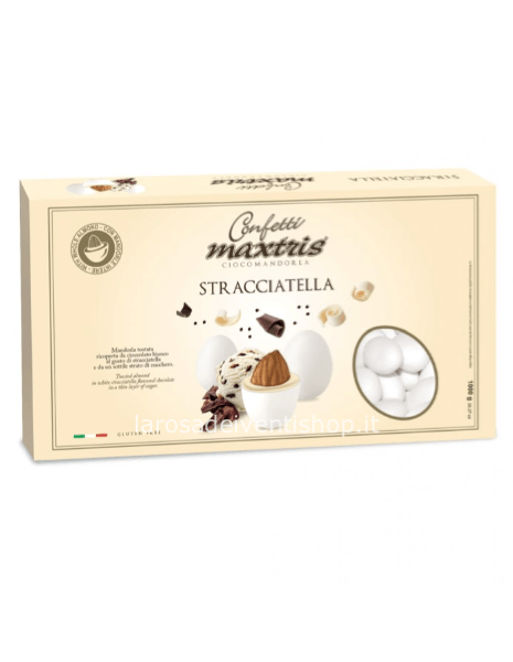 Confetti Maxtris Stracciatella Bianchi - Scatola 1 kg 