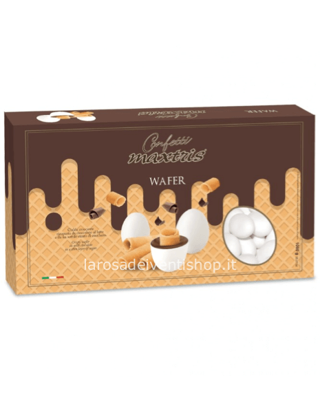 Confetti Maxtris Waffer Bianchi - Scatola 1 kg 
