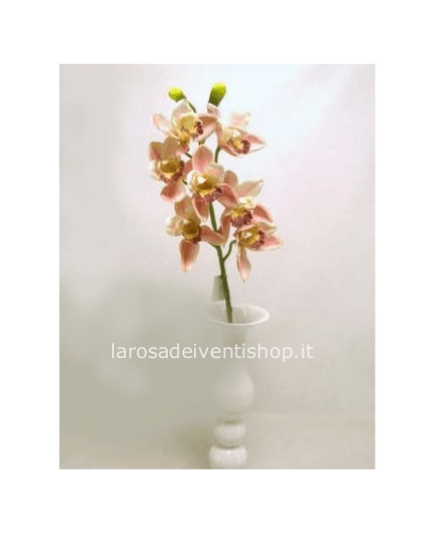 Cimbidium Rosa h 75 cm ramo piccolo sintetico