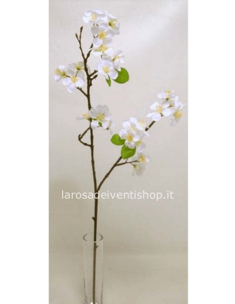 Ramo Ciliegio Bianco h 80 cm sintetico
