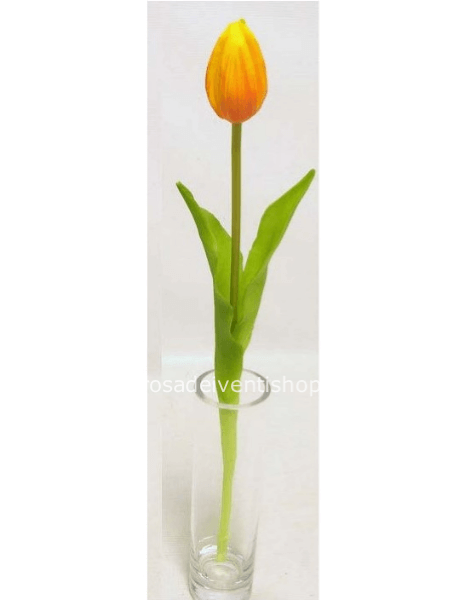 Bocciolo Tulipano Arancione Sintetico