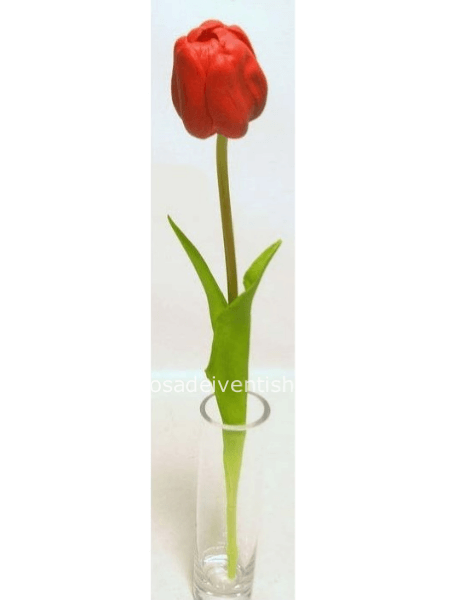 Tulipano Rosso Sintetico h 45 cm